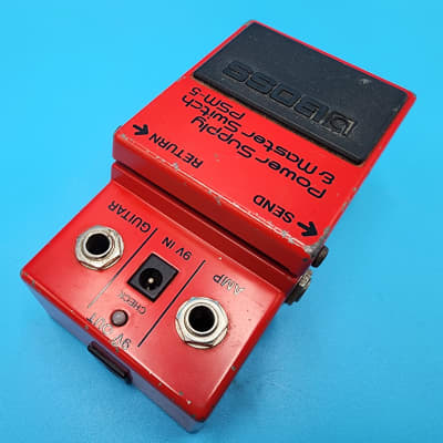 95 Boss PSM-5 Power Supply & Master Switch Guitar Effect Pedal Red Label A/B Box image 9
