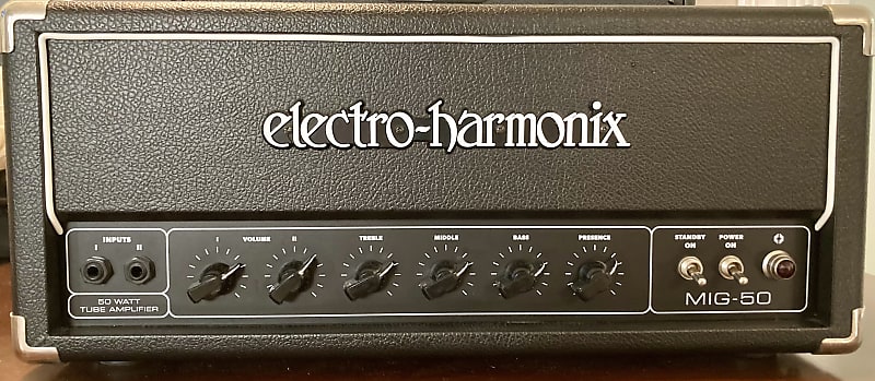 Electro-Harmonix MIG 50 2-Channel 50-Watt Tube Guitar Amp Head 2010s - Black image 1
