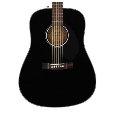 Fender CC-60S Solid Top Concert Acoustic Guitar Pack w/Bag in Black V2 - DEMO image 5