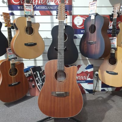 Martinez Natural Series Solid Mahogany Top 12 String Acoustic Electric Guitar - R.R.P $599 image 2