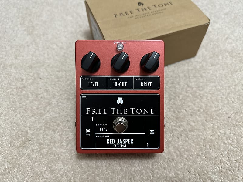 Free The Tone RJ-1V Red Jasper Overdrive 2010s - Red | Reverb