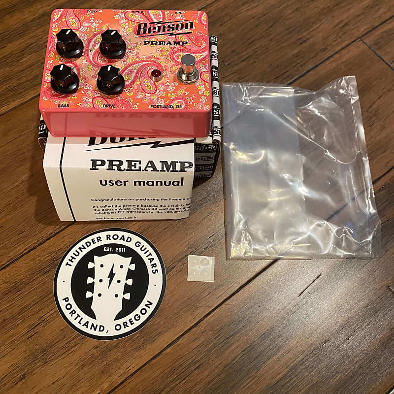 Benson Amps Preamp Pedal Limited Edition Pink Paisley | Reverb