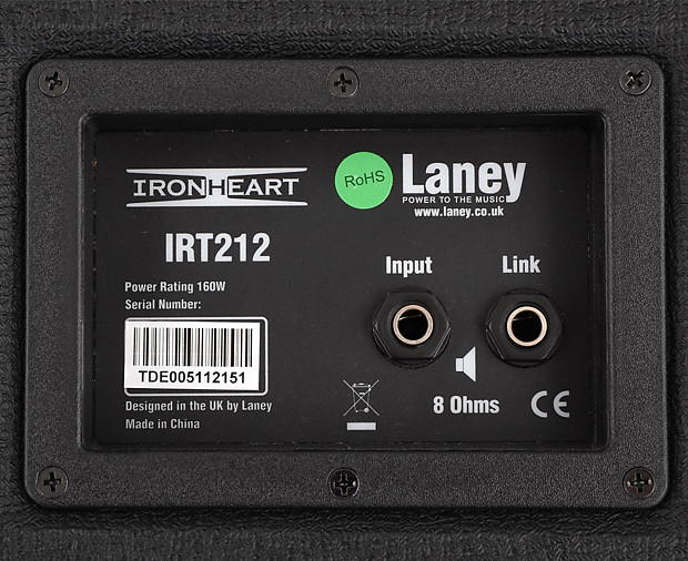 Laney IRT212 Ironheart Guitar Speaker Cabinet 2x12