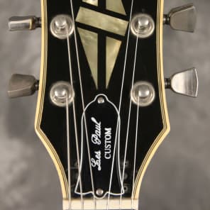 Gibson Les Paul Custom left over tremolo route 1981 Silverburst image 3