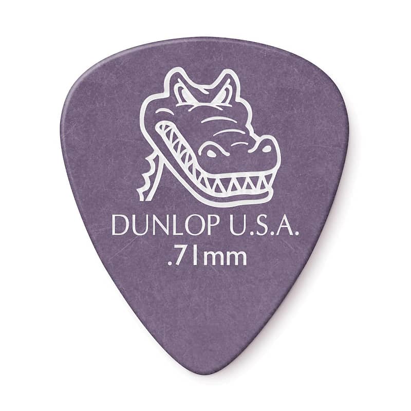 Dunlop Gator Grip Picks  .71mm, 12 Pack- 417P.71 image 1