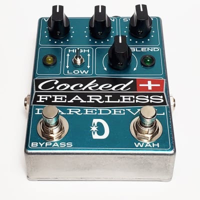 Daredevil Cocked & Fearless Wah / Overdrive / Distortion Guitar Effects Pedal image 2