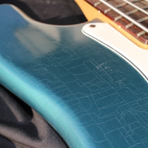 Squier Fender P Ocean Turquoise Metallic Nitro checking E Series Made in Japan image 5