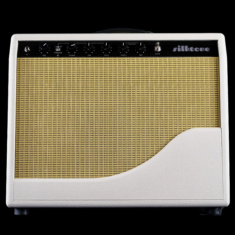 Silktone 12w KT66 Hand Wired Combo Amp White Tolex with Reverb