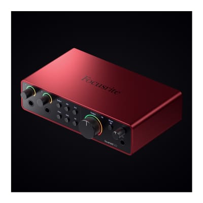 Focusrite Scarlett 2i2 4th Gen USB Audio Interface with Closed-Back Studio Headphones and XLR Cables (2) (4 Items) image 11