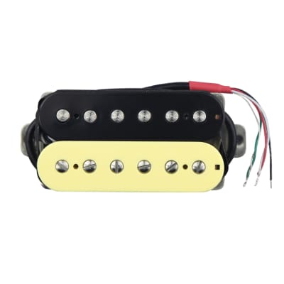 FLEOR 1Pc Alnico 5 Humbucker Guitar Neck Pickup Zebra Color For Electric Guitar Parts image 2