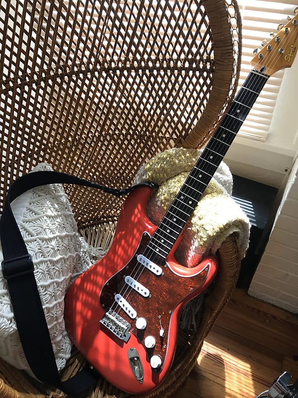 Fiesta Red Squier Classic Vibe '60s Stratocaster with | Reverb