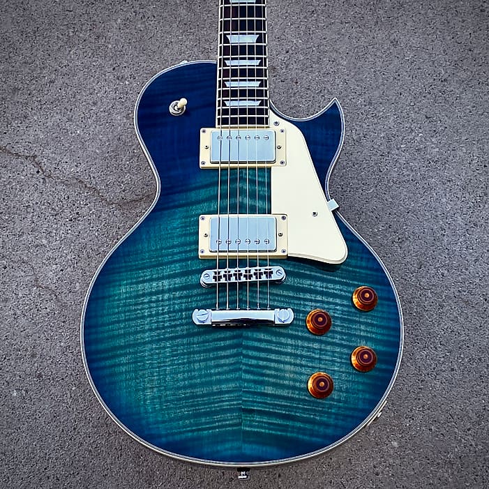 2021 Larry Carlton Sire L7 Les Paul Transparent Blue 