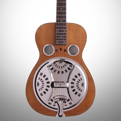 Epiphone Dobro Hound Dog Deluxe Roundneck Resonator Guitar, Vintage Brown image 2