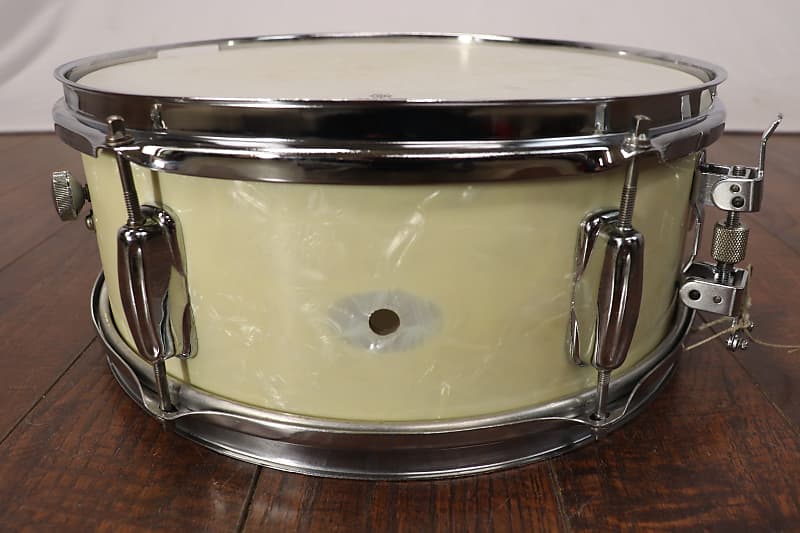 Slingerland 5.5x14 Snare Drum White Marine Pearl Vintage | Reverb