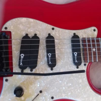 Charvel ST Custom 1990 See Through Candy Apple Red image 9