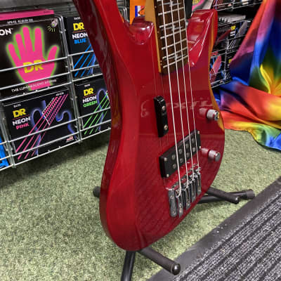 Samick bass in red gloss finish 1990s image 17