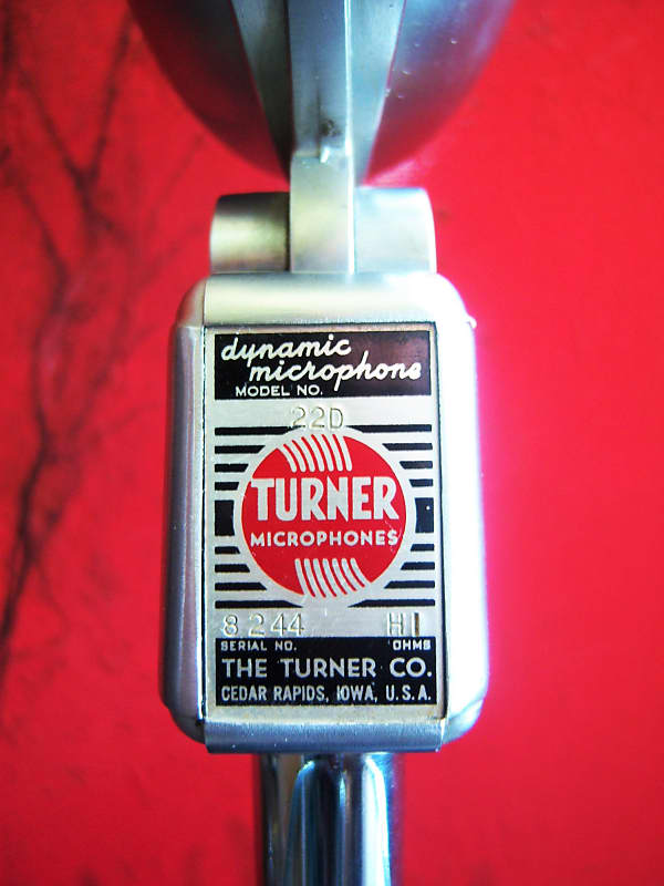 TURNER（ターナー）22D Microphone ダイナミックマイクロフォン Vintage 1950's Turner 22D dynamic omni-directional