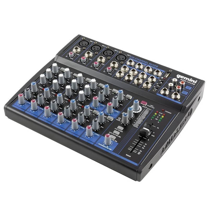 MJ Audio 10 Channel Compact Mixer w/ Effects and Built-in USB/SD card/ –  CBN Music Warehouse