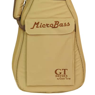 Gold Tone ME-Bass/L Mahogany Top 23-Inch Scale Solid Body Microbass with Padded Gig Bag For Lefty image 6