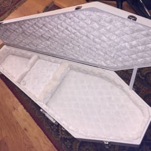 Coffin Case 200-W LTD White Diamond Guitar Case(Used) | Reverb
