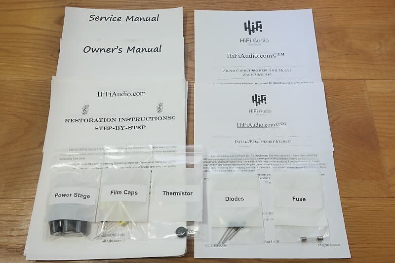 EICO ST-97 restoration kit filter capacitor repair rebuild fix  			