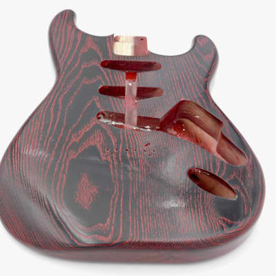 4lbs 5oz BloomDoom Nitro Lacquer Aged Relic Doghair Hardtail S-Style Custom Guitar Body image 2