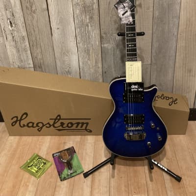New Hagstrom Ultra Swede, Worn Denim, Excellent Value w/Extras, Support Small Business & Buy Here! image 16