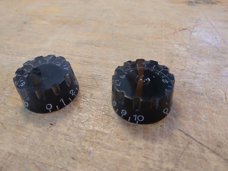 Gibson style, "Sure Grip" knurled speed knobs, 2 Knob Set Reverb