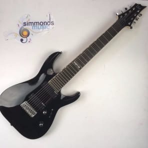ESP LTD H-208 8-String Guitar in Black | Reverb