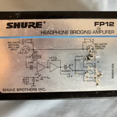 Shure FP-32 Portable Battery Powered Field Mixer + Free Shipping 