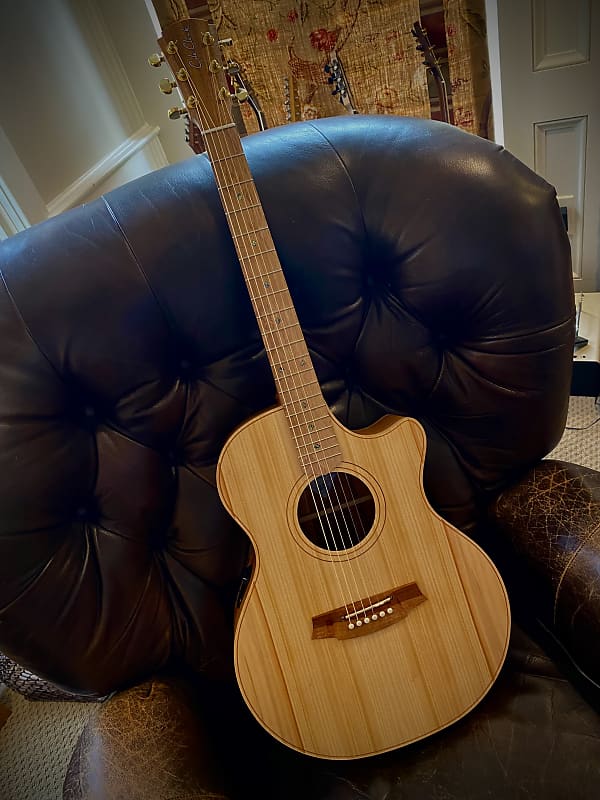 Cole Clark Angel 2 2018-2021 - Satin Bunya Top/Blackwood back and sides/She Oak fingerboard image 1