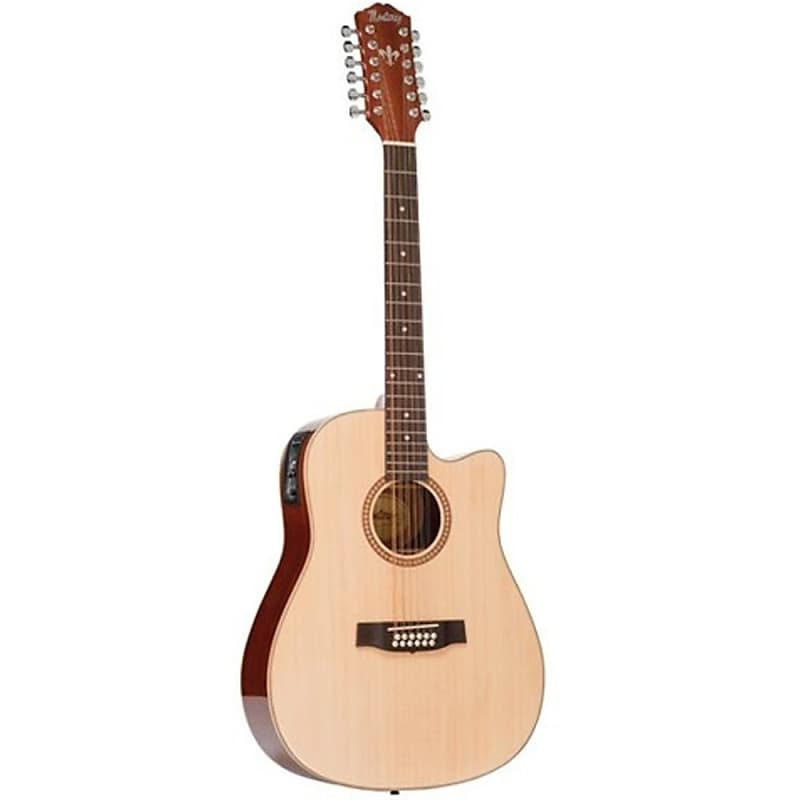Monterey MW-315 Acoustic Guitar 12-String Dreadnought Solid Top w/ Cutaway & Pickup image 1