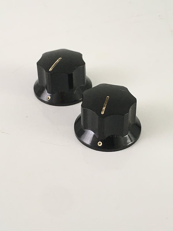 Vintage 1960s 1970s Reissue Fender Relic Jaguar Mustang Duo Sonic Knobs CTS Pots image 1
