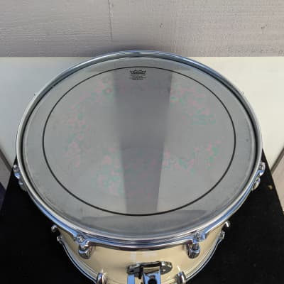 Classic 1970s Stop Sign Badge Gretsch 12 x 15" White Wrap Tom - Looks Excellent - Sounds Great! image 5