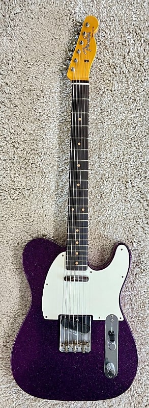 Fender Custom Shop 1960 Telecaster Journeyman Relic Elec Guitar - Purple Sparkle image 1