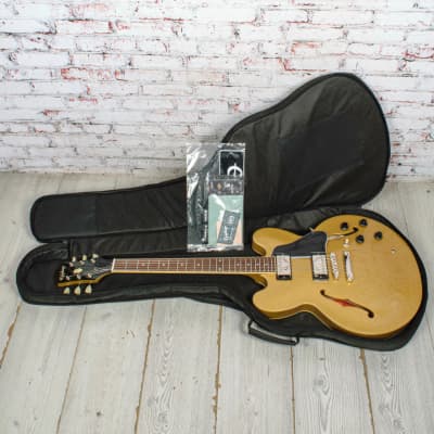 Epiphone - 2021 ES 335 Semi Hollow Electric Guitar w/Soft Case, Goldtop - x3573 - USED image 12