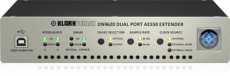Klark Teknik DN 9620 DN9620 Dual Port AES50 Extender
