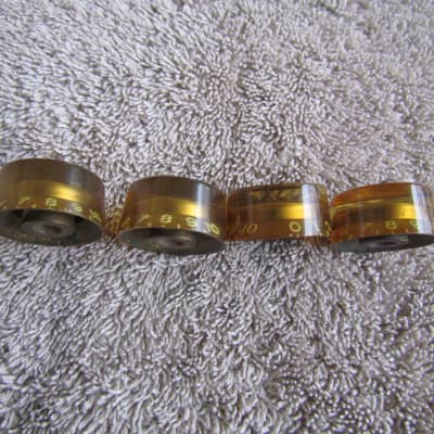 1950's Gibson Les Paul Knobs Set Of 4 Gold Gibson Speed Knobs For 53-57 Les Paul Standard Vintage image 2