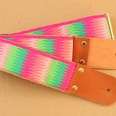 Pardo Guitar Strap Rainbow Hippie 2'5 Inches Wide For Guitar & Bass image 5
