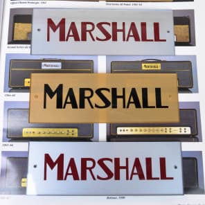 Marshall 1960's Block Amplifier Badge/ logo 1960's Gold or Silver image 1