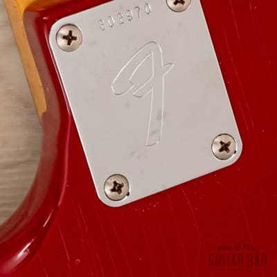 1967 Fender Mustang Bass Vintage Short Scale Bass Dakota Red w/ Case image 15