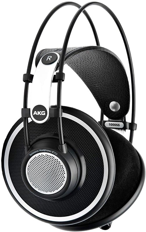 AKG Pro Audio K702 Over-Ear Open-Back Flat-Wire Studio Headphones Black image 1