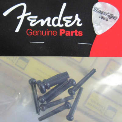 Fender Acoustic Guitar Bridge Pins Black 0990402006 image 1