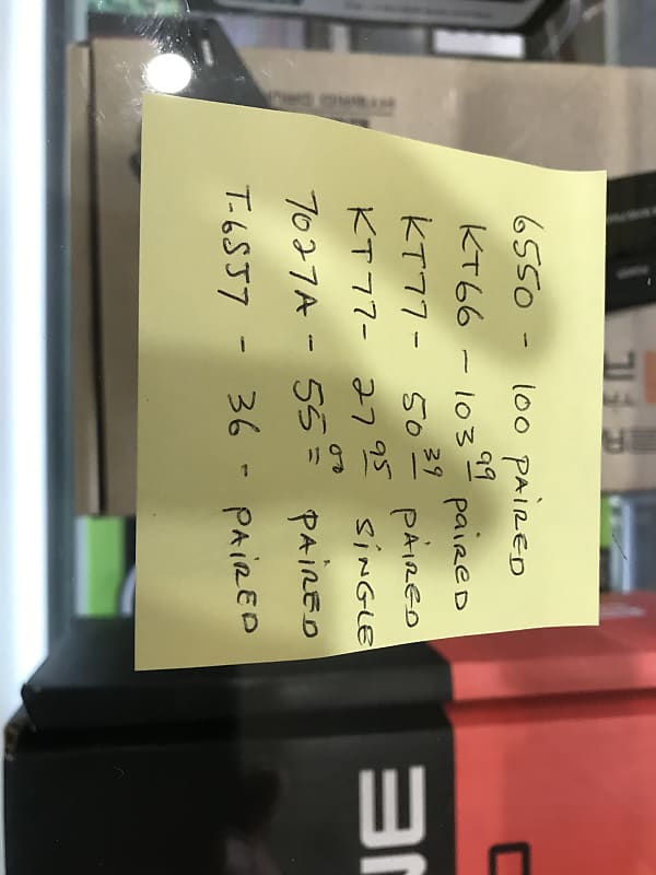 JJ. RCA. TungSol Tubes Reverb