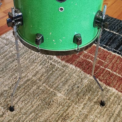 ddrum Dominion Ash Pocket Shell Pack - Lime Green Sparkle image 8