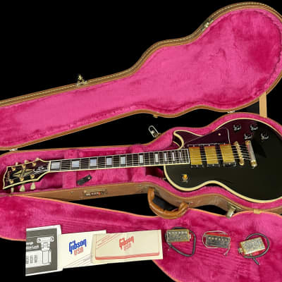 1989 Gibson Les Paul Custom 35th Anniversary Limited Edition w 3 Pickups ~ Ebony image 12