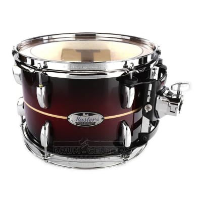 Pearl Masters Maple Complete 12x9 Tom Natural Banded Redburst image 1