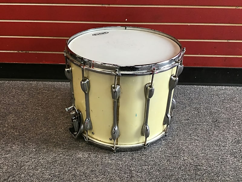Slingerland 15" Marching Snare Drum Torn Resonant Head Reverb