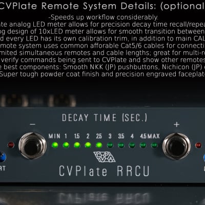 CVPA CVPlate-RM Analog Stereo Plate Reverb - Remote - Mono Drive - PREORDER imagen 3