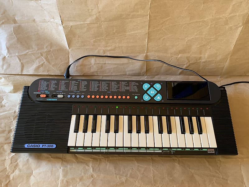 Casio PT-380 80s 90s 32-key Synth with Microphone | Reverb